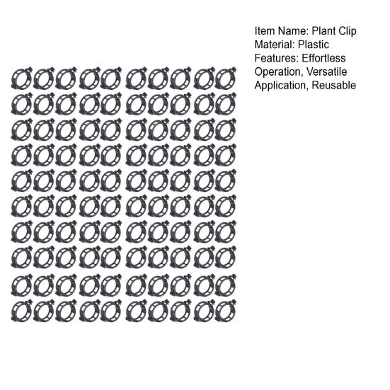 100 Pcs Plant Support Clips Plastic Gardening Clips for Securing Tomato Vine Reusable Plant Fixing Clips for Grape Climbing Plants