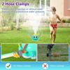 Octopus Water Spray Sprinkler for Kids  Outdoor Sprinklers Summer Octopuses Toys with 8 Wiggle Tubes and 2 Hose Clamps