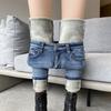 High-Waisted Elastic Skinny Jeans for Women - Fluffy, Warm, Thickened, Slimming Pencil Style for Autumn/Winter 2023