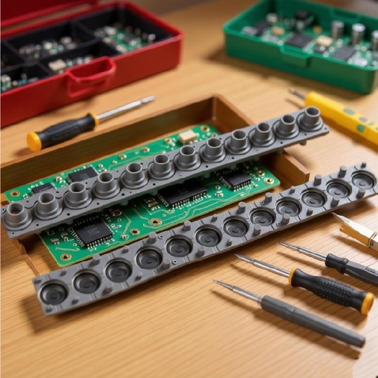 Enhanced Response Conductive Pad Replacement Conductive Keypad Strips For Electronic Keyboards Accessories Enduring
