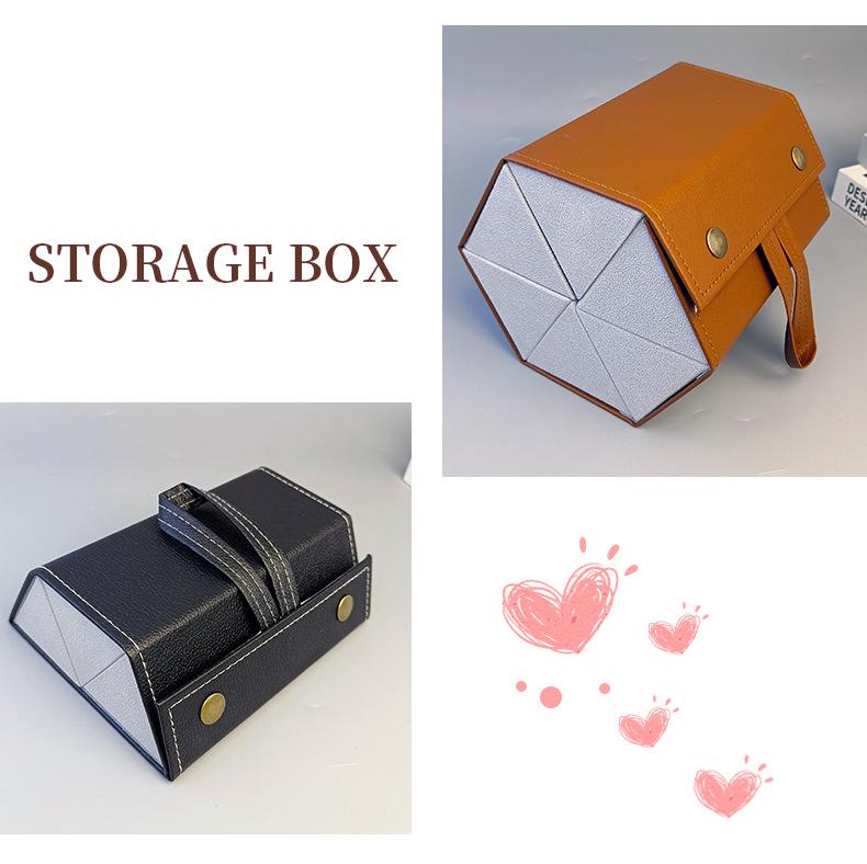 High-End Multi-Compartment Folding Eyeglass and Sunglass Storage Case