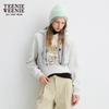 Teenie Weenie Women's 2025 Fall Hooded Bear Embroidered Sweatshirt