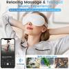 Eye Massager with Heat and Cooling 12 Vibration Node Rechargeable Eye Care Device with Bluetooth for Puffiness and Improve Sleep