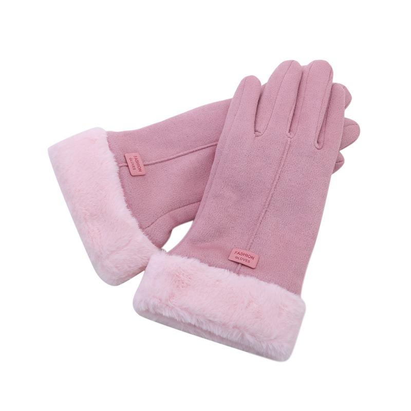 Guanti Invernali Donna In Lana E Pile | Termici E Caldi | Touchscreen Per Cellulare | Morbidi Ed Elastici