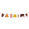 Outdoor Camping Tent Decoration Pull Flag Happy Camper Banner Latte Wild Bear Torch Hanging Strip Custom