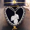 925 Sterling Silver Leaves Pendant Necklace for Women Sparkling Bridal Wedding Necklace Crystal Cubic Zirconia Trendy JewelryGood Product