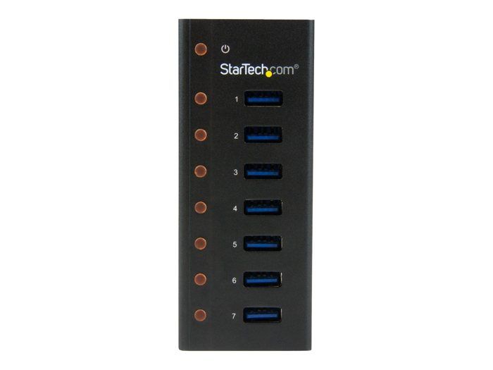 StarTech.Com Hub USB 3.0 à 7 ports - Concentrateur USB à montage mural / sur bureau avec boîtier métallique (ST7300U3M)