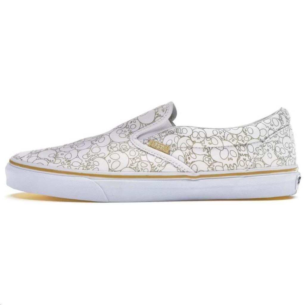 Vans Takashi Murakami X Slip-On LX Gold Skull Unisex Sneakers White Gold-Line VN-0ZSIGUF