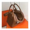 New Lindy bag lychee pattern first layer cowhide single shoulder oblique span portable locomotive bag doctor bag