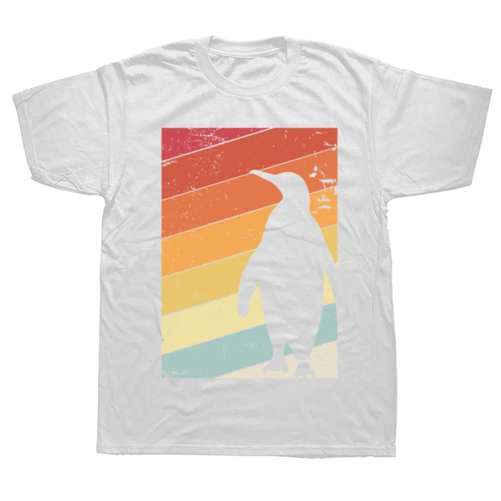 Penguin Print Retro Style T Shirts Summer Style Graphic Cotton Streetwear Short Sleeve Birthday Gifts Tshirt Unisexs Clothing S