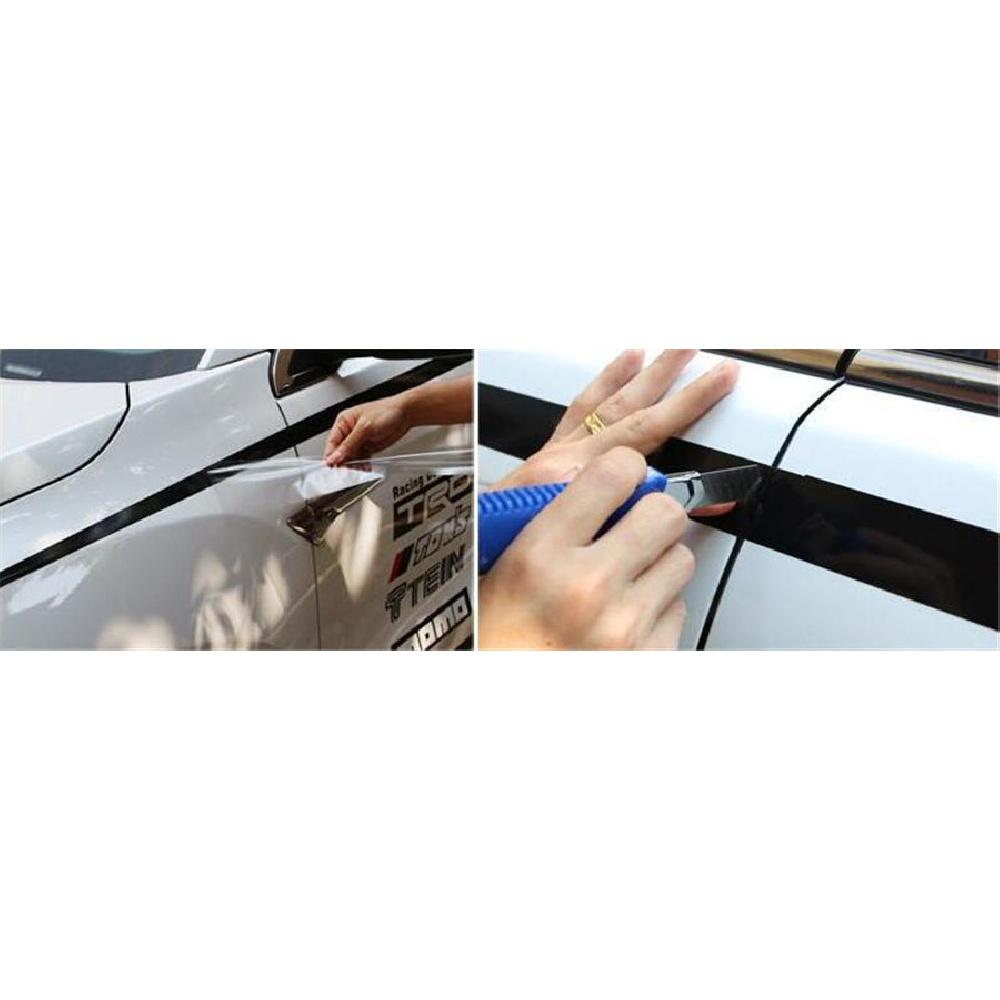 Pair Bk Material Black Car Body Styling Vinyl Decal Graphics Sticker Universal