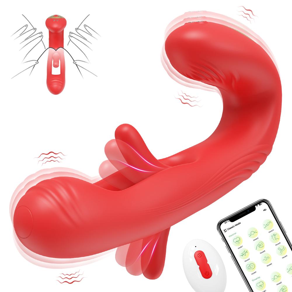 Tapping Flapping G-spot Vibrator For Women Clitoris Stimulator Oral Nipple Blowjob Licking Tongue Sex Toy Female Masturbation