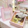 Golden Rich Long-Eared Rabbit Plush Doll with Bow and Princess Skirt - Valentine's Day Charm