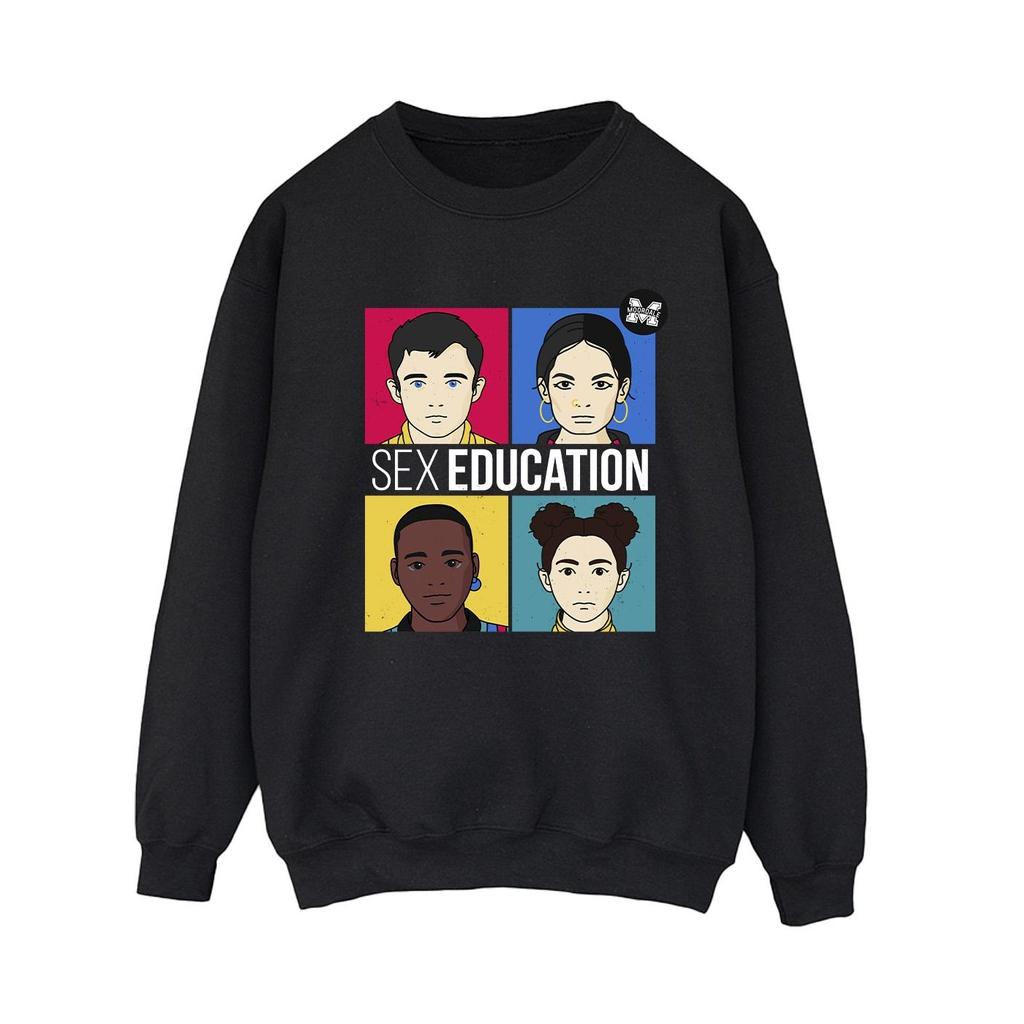 Netflix Womens/Ladies Sex Education Teen Illustrated Sweatshirt