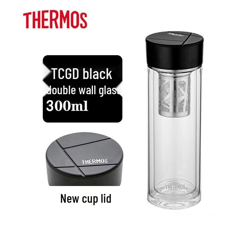 Thermos Double Wall Glass Tea Infuser Bottle