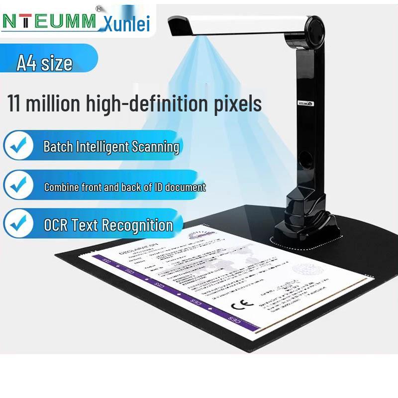 Xunlei 20MP High-Speed Document Scanner for A3/A4, Office & Teaching Use