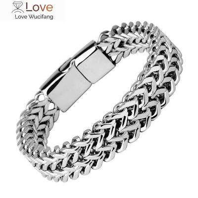 Pulsera de Moda de Acero Inoxidable Pulsera Hip Hop Punk Para Hombres Joyería de Fiesta