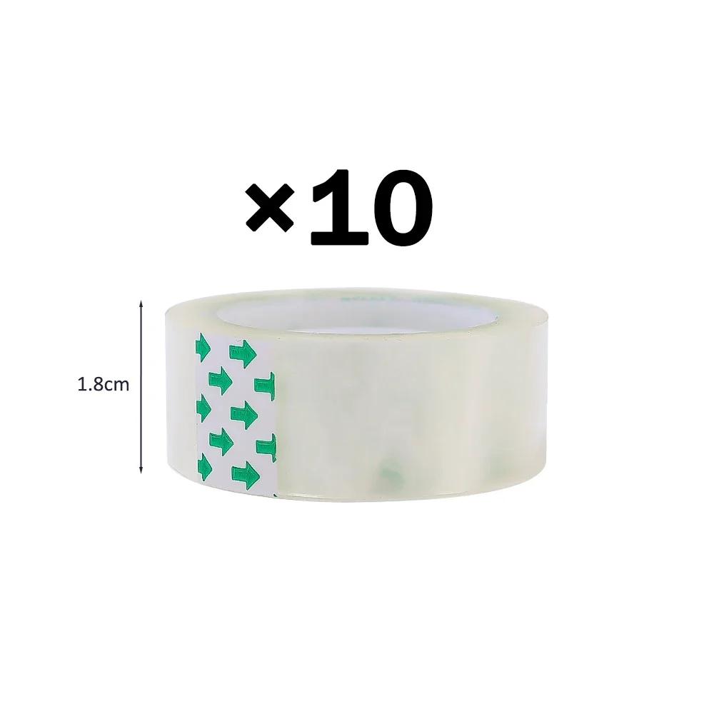 1-10 Rolls See Through Tape Refills Clear Tape Refills for Dispenser Invisible Tapes for Office Home School Supplies 18/12/8mm