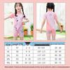 Girls' One-Piece Swimsuit 2024: New Style Boxer Design for Middle and Older Children
