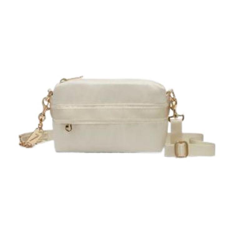 New Nike Fabric Chain Shoulder Bag Women's Ecru CW9304-113