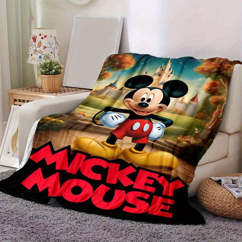 

1pc Mickey Mouse and Minnie Flannel Throw Blanket - Soft, Cozy, And Versatile For All Seasons - Perfect For Couch, Bed, Office, And Travel C 100x150cm