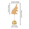 1pc Animal Shaped Wooden Wind Chime Doorbell No Drill Adhesive Design For Apartment Entrance Home Decor Housewarming Gift