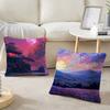 Anime Scenery Design Pillow Case Home Decor Throw For Sofa Bed Car Room Decor Gift Idea