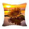 Sunflower Print Pillowcase Office Living Room Home Pillowcase Car Ornaments