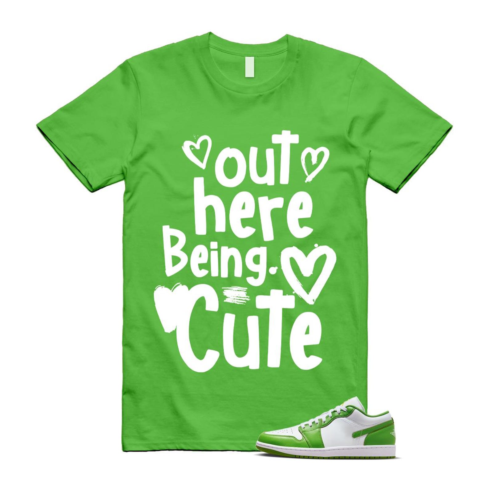 1 Chlorophyll Green White Lightning Low SE T Shirt Match C2 XL