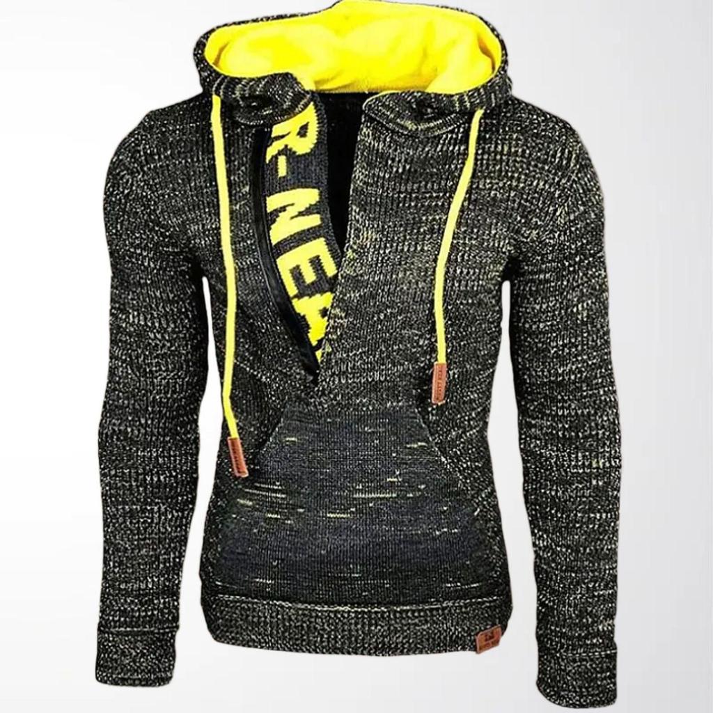 Men's Autumn/Winter Hooded Knit Sweater Pullover