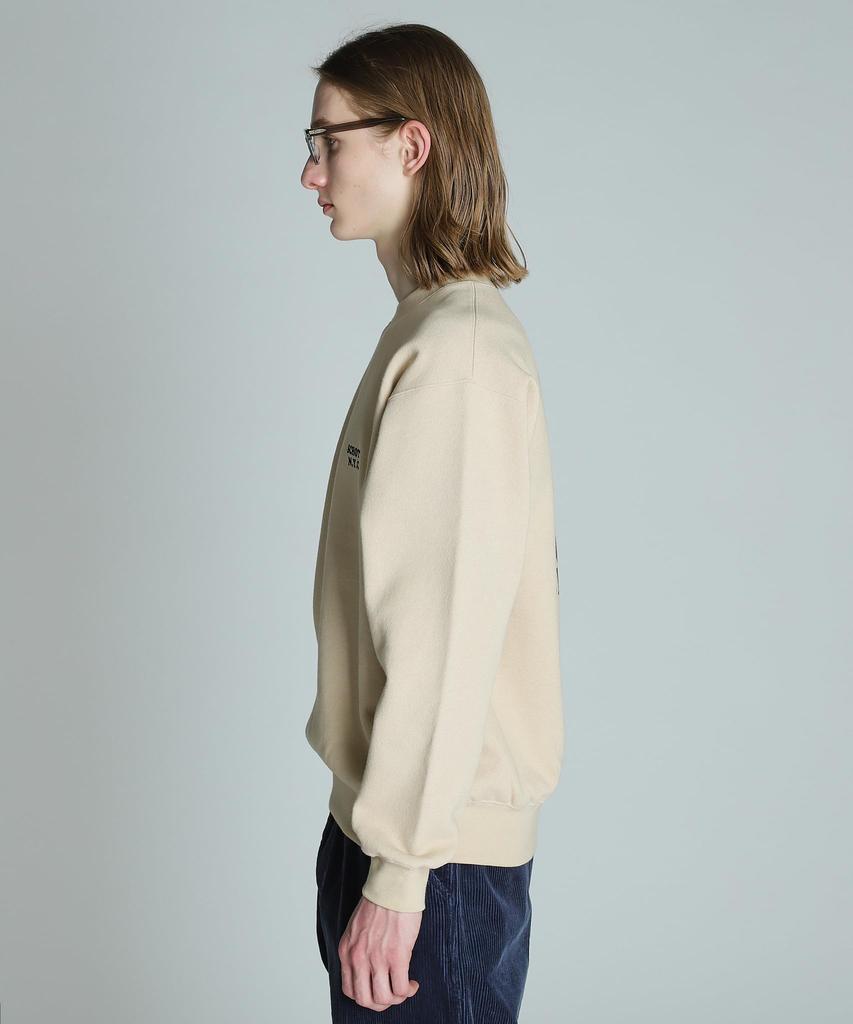 Schott LIFE ON WHEELS CREW SWEAT Men's L 040 Beige 782-4232002