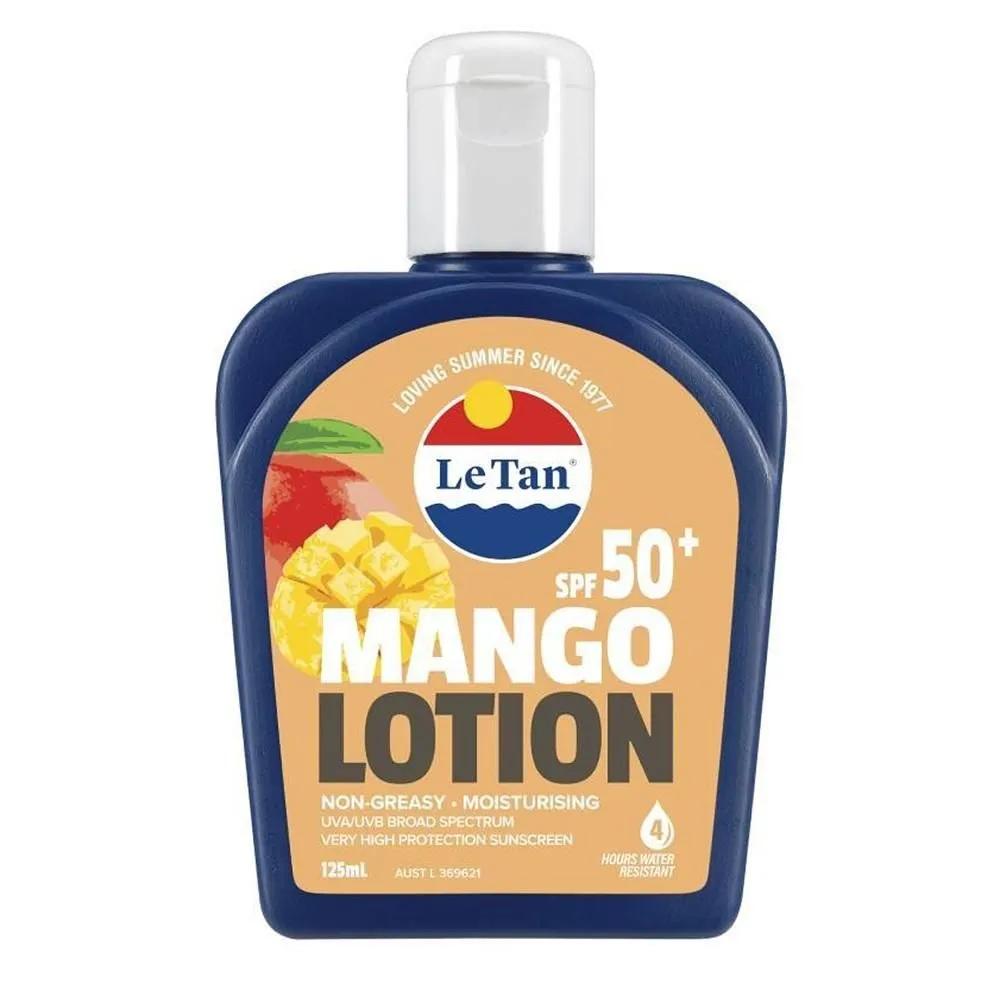 Le Tan Mango Sunscreen Lotion SPF50+ 125ml 1 Pack
