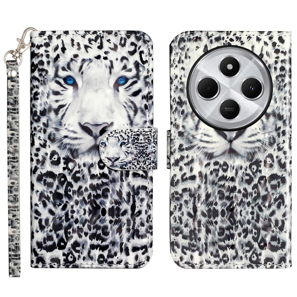 For Xiaomi Poco C75 4G/Redmi 14R 5G/14C 4G Case 3D Pattern Printed Phone Leather Phone Cover
