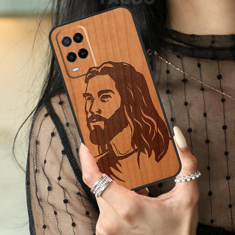 Buddha Jesus Guadalupe Holz Hülle Für Oppo A78 A98 A18 A38 A58 A60 A80 A40 A96 A76 A16 A94 A74 A54 A15 A17 A57 A77 A5 Pro