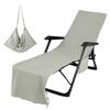 Lounge Chair Towel Cover Beach Chair Cover Ultrafine Fiber with Pockets Extra Long Beach Towels Salo