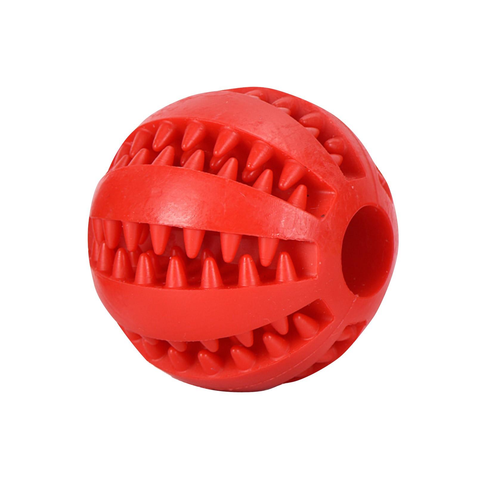 

Prick Ball Watermelon Balls Teddy Puppy Decompression Elastic Rubber Ball Pet Teeth Cleaning Teeth Grinding Leakage Ball Dog Toys One Size красный