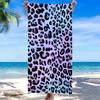 Charming Leopard Print Beach Towel Summer Microfiber Outdoor Swimming Sports Sun Protection Shawl Large Bath Towel