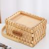 Panier à fleurs élégant tissé à la main, portable pour un transport facile, idéal pour la cérémonie de mariage et la décoration intérieure