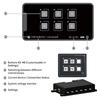 6P LED dotyková ovládací skříňka Bluetooth kompatibilní dotykový ovládací panel Ovládání přes aplikaci LED panel spínače světla s podsvícením pro obytný vůz jachtu