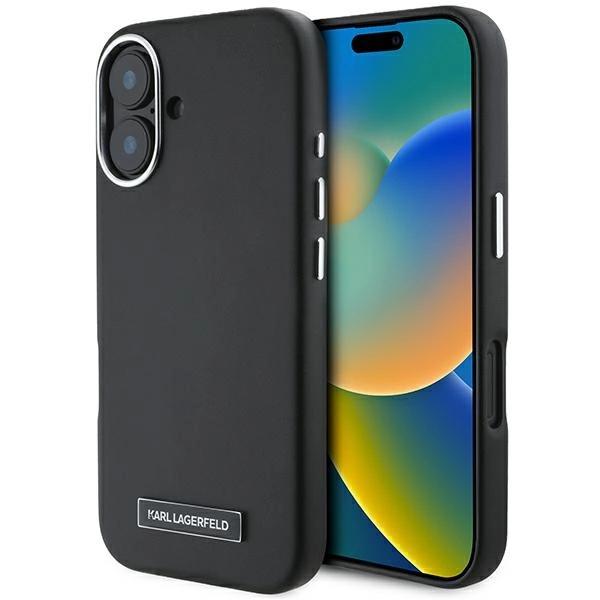 Karl Lagerfeld Klhmp16Mpgmsrpk Iphone16 Plus 6.7 Czarny/Black Hardcase Fw Metal Plate Magsafe