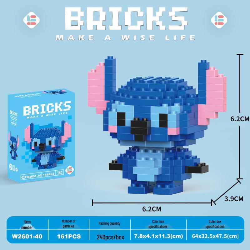Children's Cartoon Building Blocks Set - Micro-Particle Assembly Girl Toy Gift