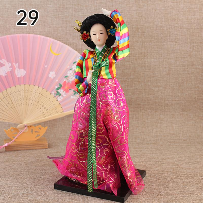 Korean Palace Hanbok Doll Ornament Princess Korean Drama Doll Toy Restaurant Home Decor Display Miniatures Desktop Ornament Gift
