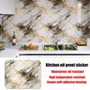 40cm Marble Pattern Kitchen Wall Stickers Self-Adhesive Oil-Proof Stain-Resistant Livingroom Resistant Home Decorative Wallpaper