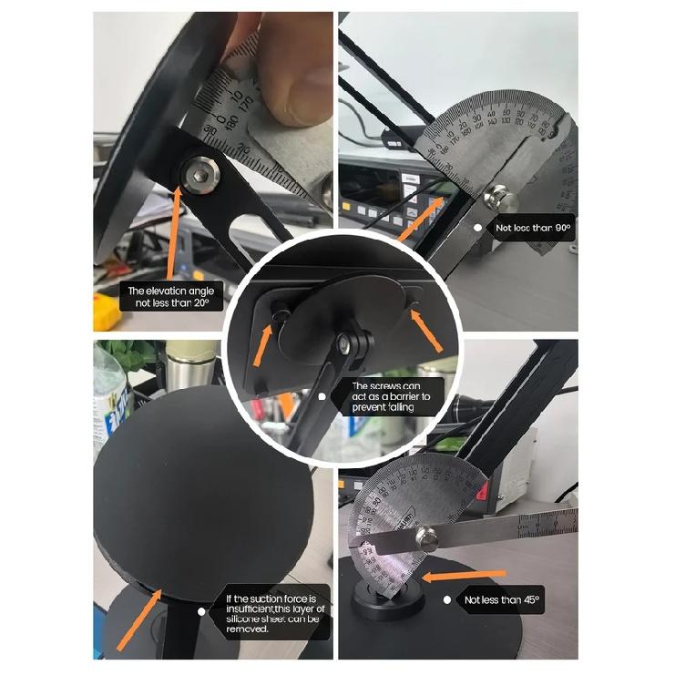 UPERFECT Metal Magnetic Bracket VESA 2 IN 1 Stand Max Support 19" Portable Monitor with Adjustment Holder For 7"-19" Dispalys