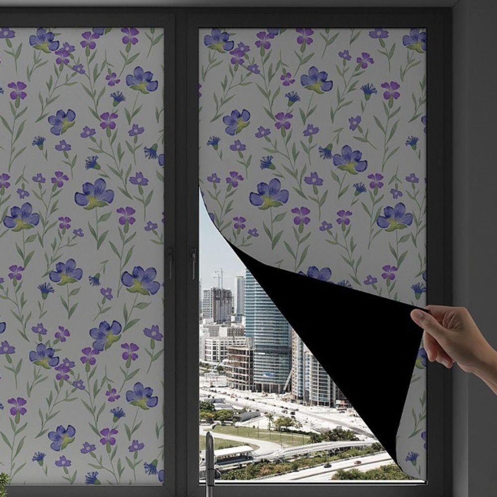 Thickened Blackout Glass Sticker Anti Light Leakage UV Protection Anti Peeping Window Full Blackout Sunshade Film Hostel