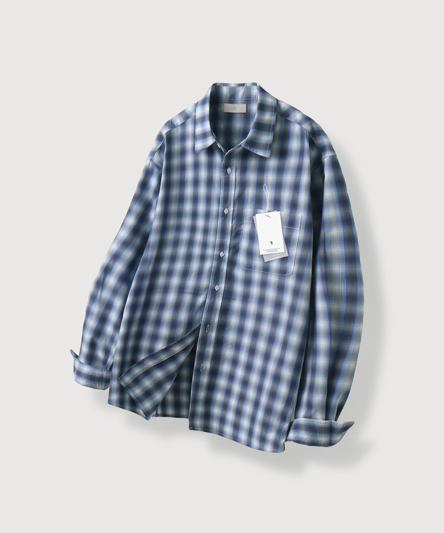 Mood Inside Arc Flood Check Shirt_Blue Blue/M