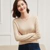 Leka Sha Women's Cashmere V-Neck Sweater, Autumn/Winter Long Sleeve, Slimming Fit, Elegant Wool Base Layer 2026