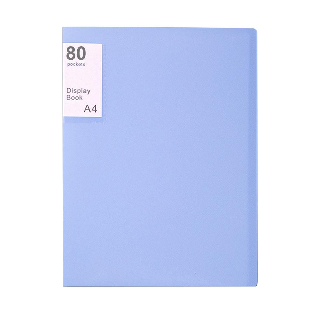 80page A4 Storage Folder,Durable & Fashionable With Clear View Panels Reusable File Organiser,Document Storage-Binder For Office