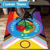 Custom Name Rovers Crest Print Rug Game Carpet, Floor Mat for Bedroom Living Room Entryway Rug, Home Decor Idea Gift for Christmas Birthday
