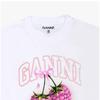 Ganni Women Long Sleeve Tee Raspberry A1050141 151